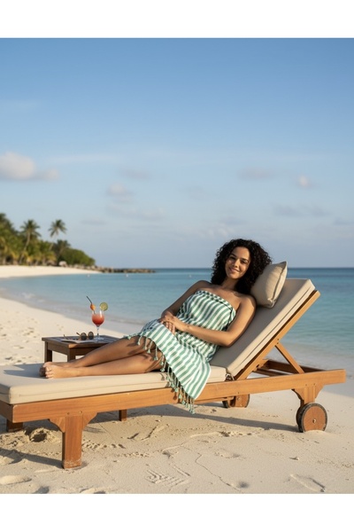 Bursa Home 100% Karatezgah Woven Organic Peshtemal & Beach Towel & Bath Towel