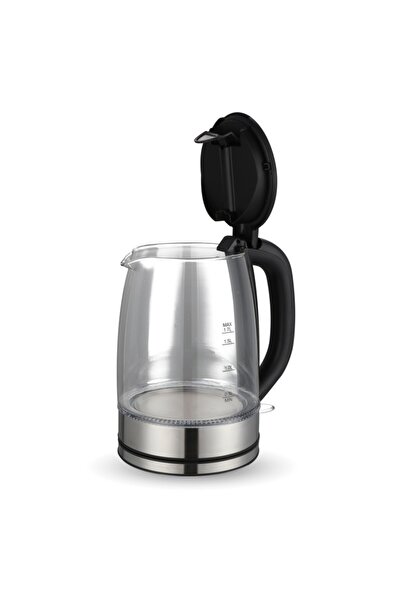 ROHNSON Kettle R7640, 2200 W, 1.7 l, cordless, 360° rotating base, glass body, filter