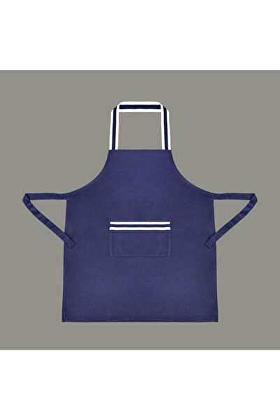 My Home Myhome Gabardin Kitchen Apron - Navy Blue - 65X80 cm