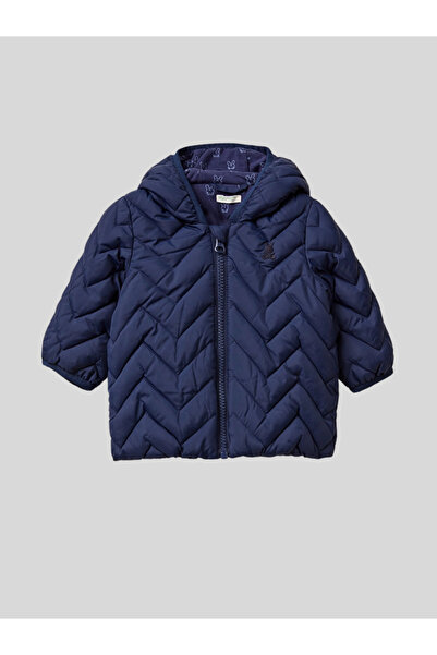 Benetton Unisex Baby Coat 1-18 Months Navy Blue