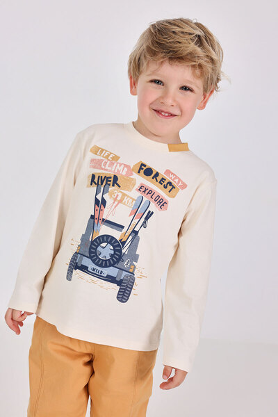 LC Waikiki Erkek Çocuk Ataç Baskılı Tshirt