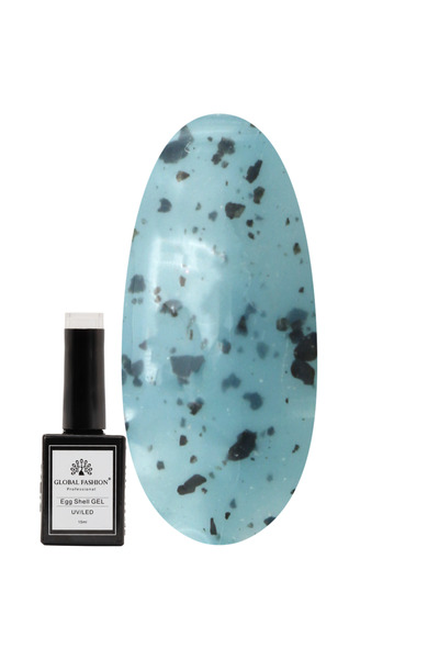 global fashion طلاء أظافر جل قشر البيض 15 مل - جل قابل للغسل بالأشعة فوق البن...
