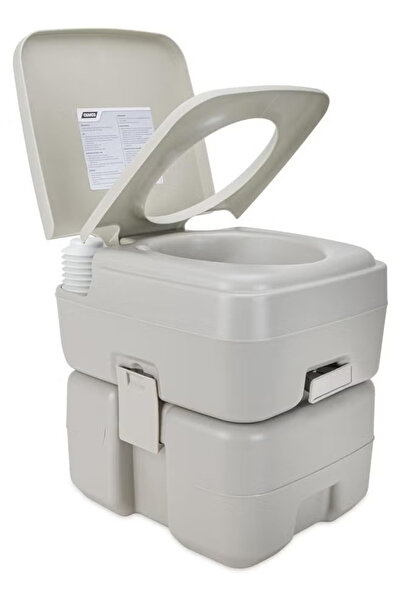 Cady One مرحاض محمول مزود بخزان ماء سعة 20 لتر مع مؤشر مستوى الماء وشطاف محمول مع شنطة حمل