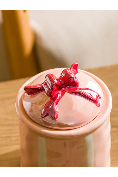 LC Waikiki Pink Ceramic Storage Container 13 cm