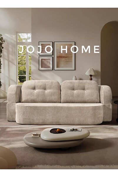 JOJO HOME Premium Sofa Dualis Max, HD Foam, Cream