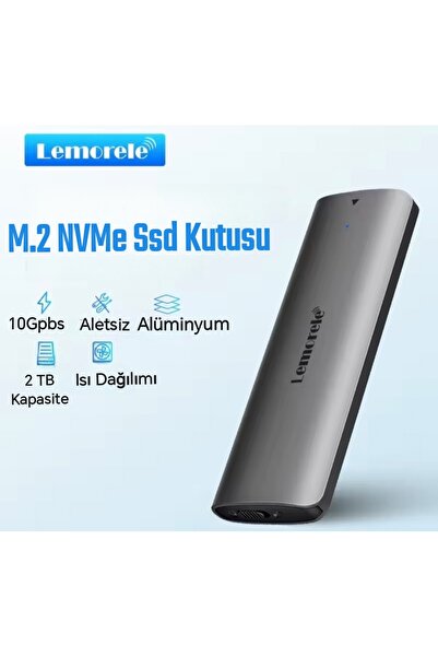 lemorele M.2 NVMe Muhafaza Ku-tu-su CE Lisanslı 2280/2260/2242/2230/ 10Gbps Yüksek Hızlı CE Lisanslı