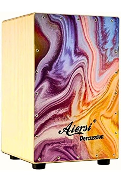 MegArya Cajon BOX Drum-Wooden Percussion Box, with Internal Adjustable Guitar Strings （Color&collision）