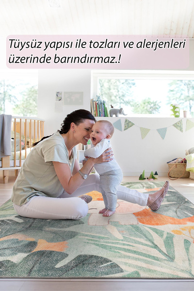 ARTLOOP Minor Fil Desenli Dokuma Taban Dekoratif Çocuk Odası Halısı AL 435