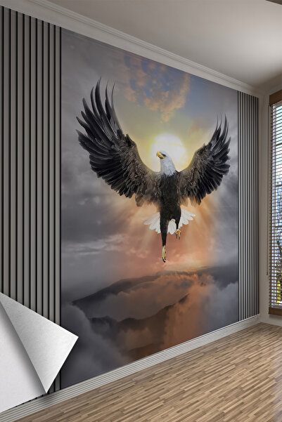 dreamwall Freedom Kartal Gün Batımı Manzaralı Tekstil Duvar Kağıdı