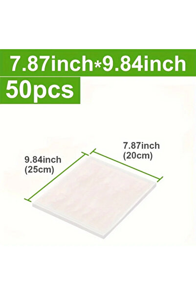 Choice3 20 × 25 سم 50 قطعة 50 قطعة حقيبة طعام شبكية بنمط مفرغ من الهواء حقيبة طعام منزلية لحفظ الطعام المطبوخ طازجًا