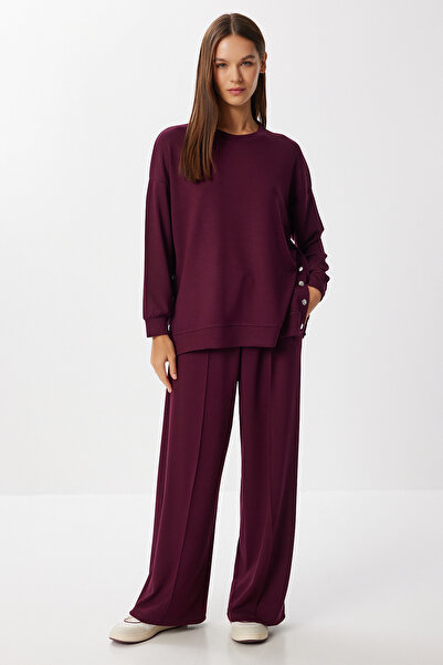 Lovelyİstanbul Puha modál alsó-felső szett LBY0009 MÜRDÜM