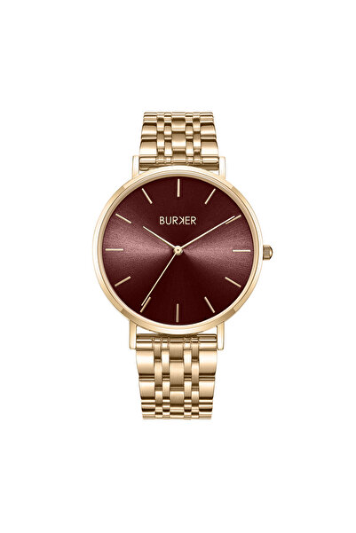 Burker Damenuhr Ruby Gold Burgundy