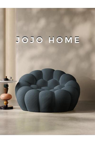 JOJO HOME Premium Bubble Armchair, HD Foam, Grey