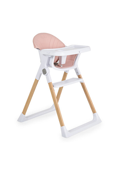 Cangaroo Scaun de masa pentru copii Almond Pink,husa din piele ecologica usor...