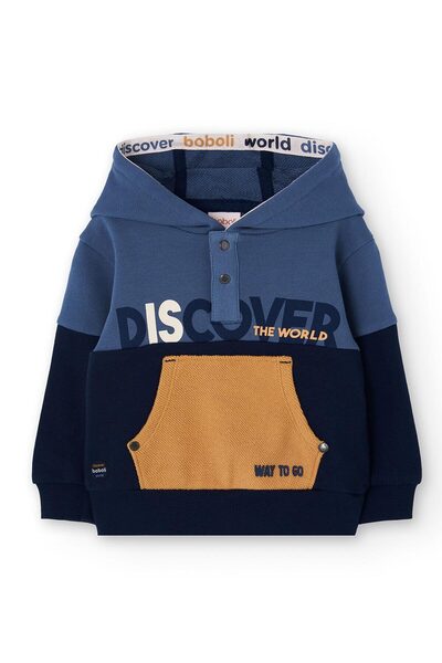 Boboli Erkek Çocuk Kanguru Cepli Sweatshirt