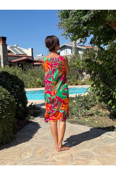 Punta Otantik Mln16173 Viscose Alanya Dress
