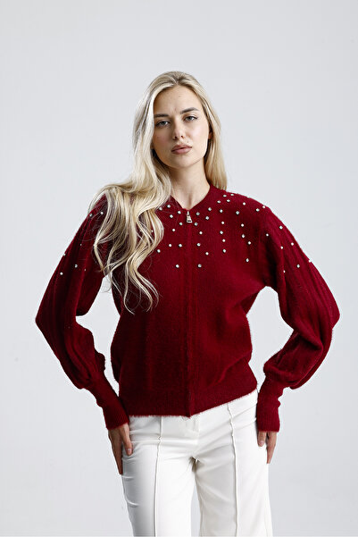 AYMİSS FERMUARLI TAŞLI İNCİLİ HIRKA / CEKET