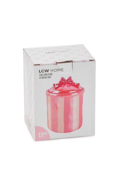 LC Waikiki Pink Ceramic Storage Container 13 cm