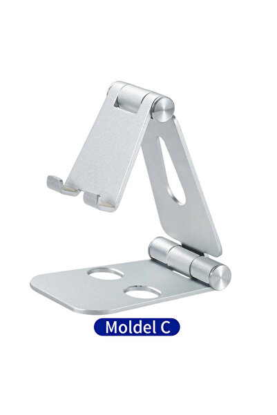 choice2 حامل هاتف محمول معدني قابل للطي من Moldel C (فضي) STONEGO لأجهزة iPad...