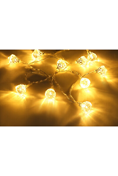 Globo Lighting Șir luminos 90 cm, alimentat cu baterii, 10 becuri, lumină cal...