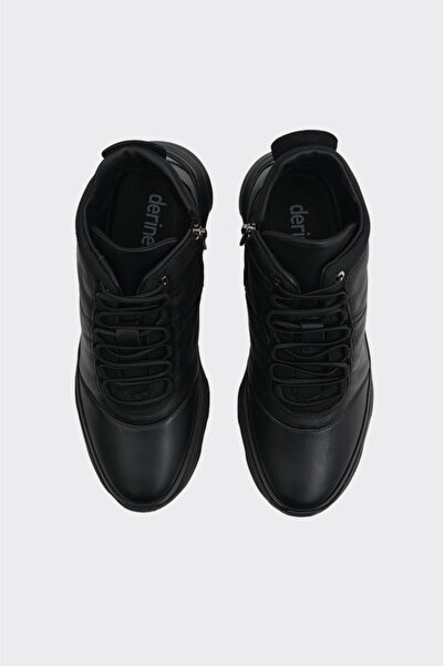 derinet Fermuarlı Hakiki Deri Erkek Bot