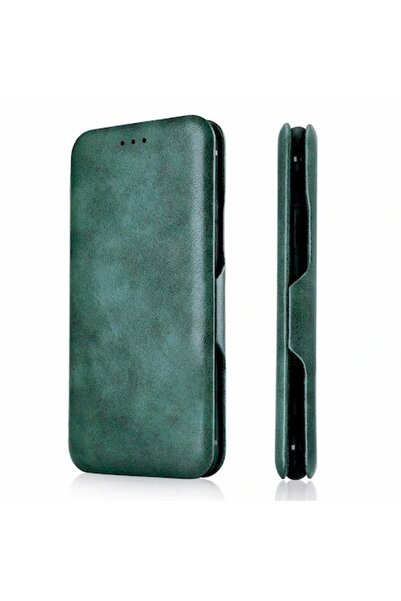 Optim Solution Husă din piele PU cu clapă pentru Apple iPhone 17 Air, închidere magnetică, suport pentru carduri, protecție completă, gri