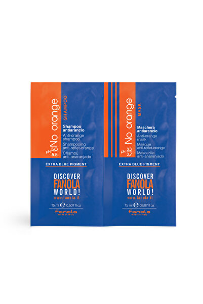 Fanola Set Fanola: Fără portocaliu, Pigment extra albastru, Mască cremă pentr...