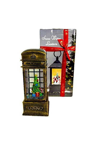 velve Ηλεκτρονικό στολίδι για φανάρι χιονιού, τηλεφωνικός θάλαμος, διακοσμημέ...