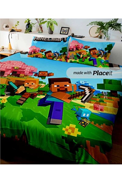 Elmas Dizayn طقم غطاء لحاف للأطفال مقاس 160 × 240 سم من القطن