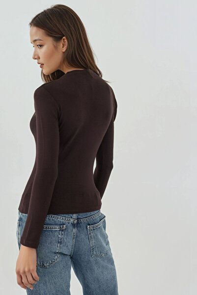 Hiccup Μακρυμάνικο μπλουζάκι με στρογγυλή λαιμόκοψη Slim Fit