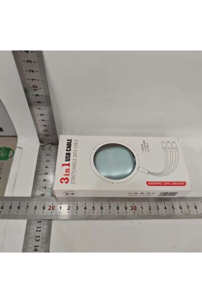 Flippy Universal Retractable 3-in-1 Phone Cable (Micro-USB, Lightning, USB-C) 1.2m, Light Blue