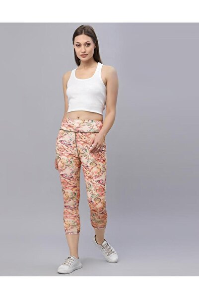 iza بنطال رياضي مطبوع متعدد الألوان