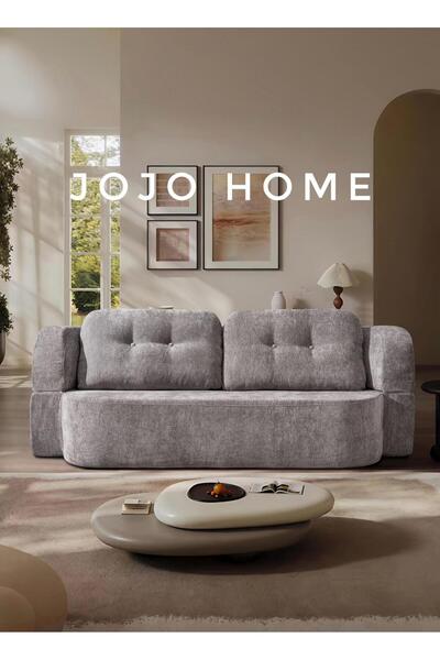 JOJO HOME Premium Dualis Max sofa, HD Foam, Grey