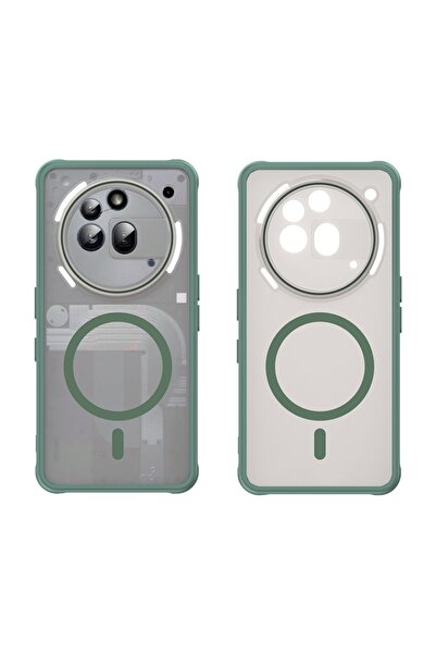 SKYDDAR INNOVATION Θήκη για το τηλέφωνο (3a) Pro, HaloFrost MagSafe II, Ανθεκτική στους κραδασμούς, σετ αυτοκόλλητων, Πράσινη