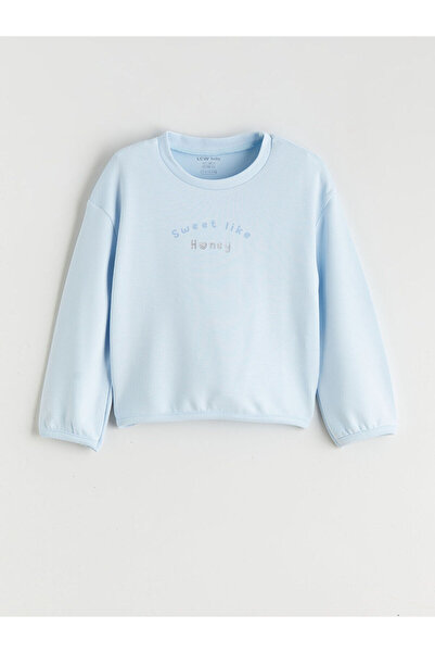 LC Waikiki Printed Baby Girl Sweatshirt and Sweatpants