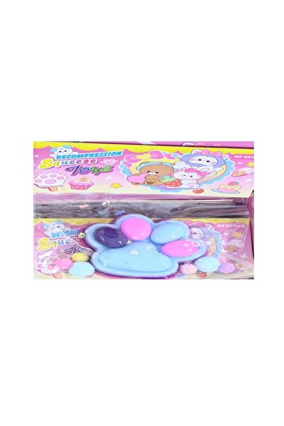 The Hub Jucarie Antistres Squishy, Labuta de Pisica Squeeze Toys, cu Revenire Lenta, 7.5 cm, Model 270517