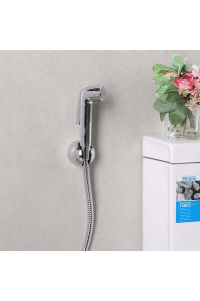 Danube Home Idealspray Chrome Shattaf | Compact Handheld Bidet Spray | Durable & Easy to Install