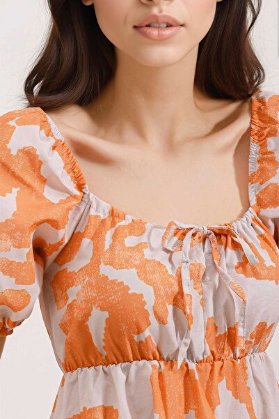 Hiccup Bdart Square Neck with Belt Short Mini Dress