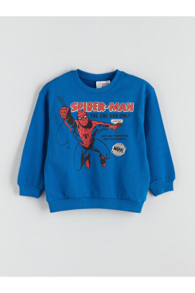 LC Waikiki Μπλε φούτερ για αγόρια με άδεια χρήσης Spider-Man