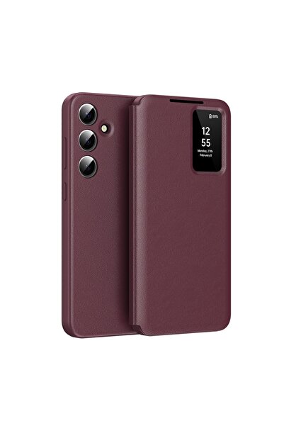 SKYDDAR INNOVATION Case for Samsung Galaxy A17 5G, with wallet and SmartView, Premium, sticker set, Red