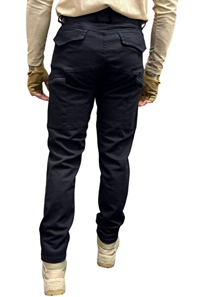 Polviton Men's Cargo Pants Tactical Outdoor Lycra Cotton Gabardine Fabric