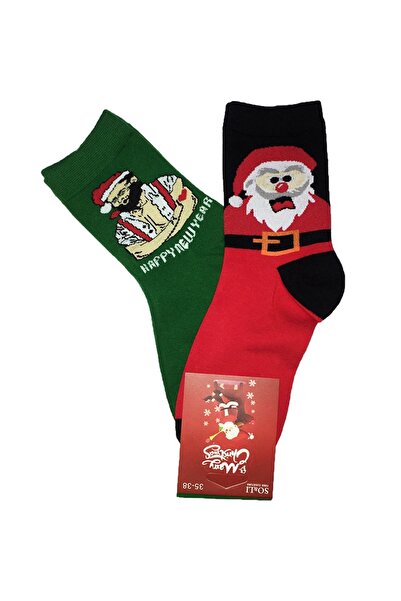 Inkastyl Set 2 perechi sosete Happy Santa