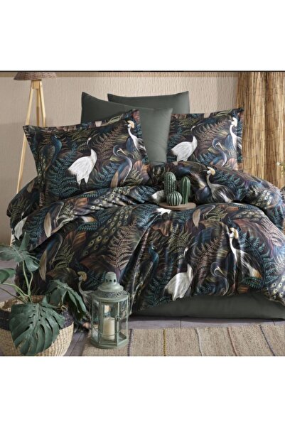 Clasy Digital Satin Double Duvet Cover Set Puerto