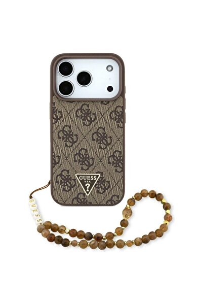 Guess Husă rigidă pentru iPhone 17 Pro 4G cu logo triunghiular MagSafe și cur...