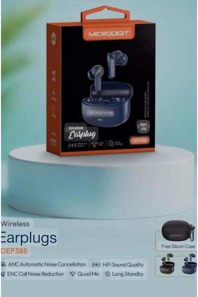Microdigit سماعات DEP388 اللاسلكية | إلغاء ضوضاء ANC وجودة صوت HiFi