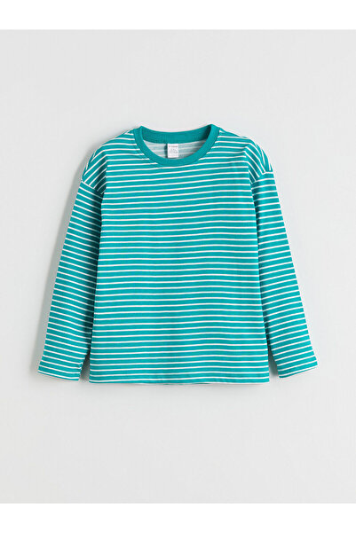 LC Waikiki Ανδρικό μπλουζάκι LCW Kids Crew Neck ριγέ