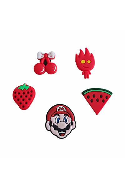 Otto Common مجموعة من 5 قطع من زينة الأحذية الملونة - إكسسوارات زخرفية ممتعة ...