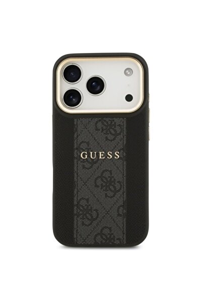 Guess Original iPhone 17 Pro Hardcase 4G Stripe MagSafe, black, GUHMP17LPG4SEMCK