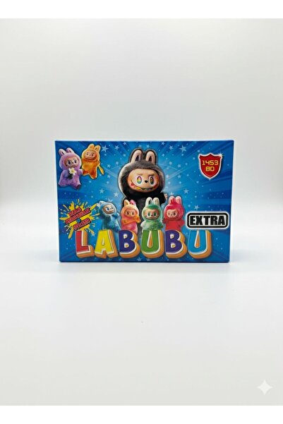 MyClean صندوق لابوبو يحتوي على 48 قطعة من حلقات المفاتيح والملصقات