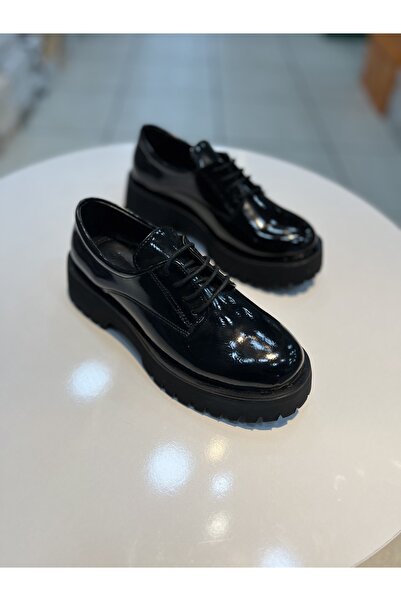 Alphus Pantofi Oxford pentru femei cu talpă înaltă cu șireturi Serrace